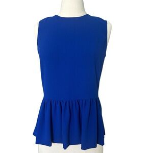 Zara Blue Peplum Blouse